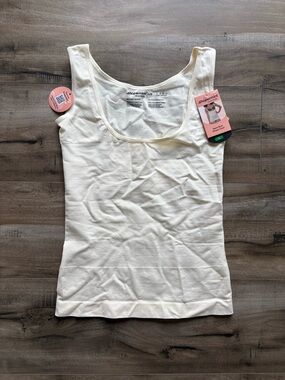 Women's Cream Shapermint Open Bust Shaper Cami Size Large NWT